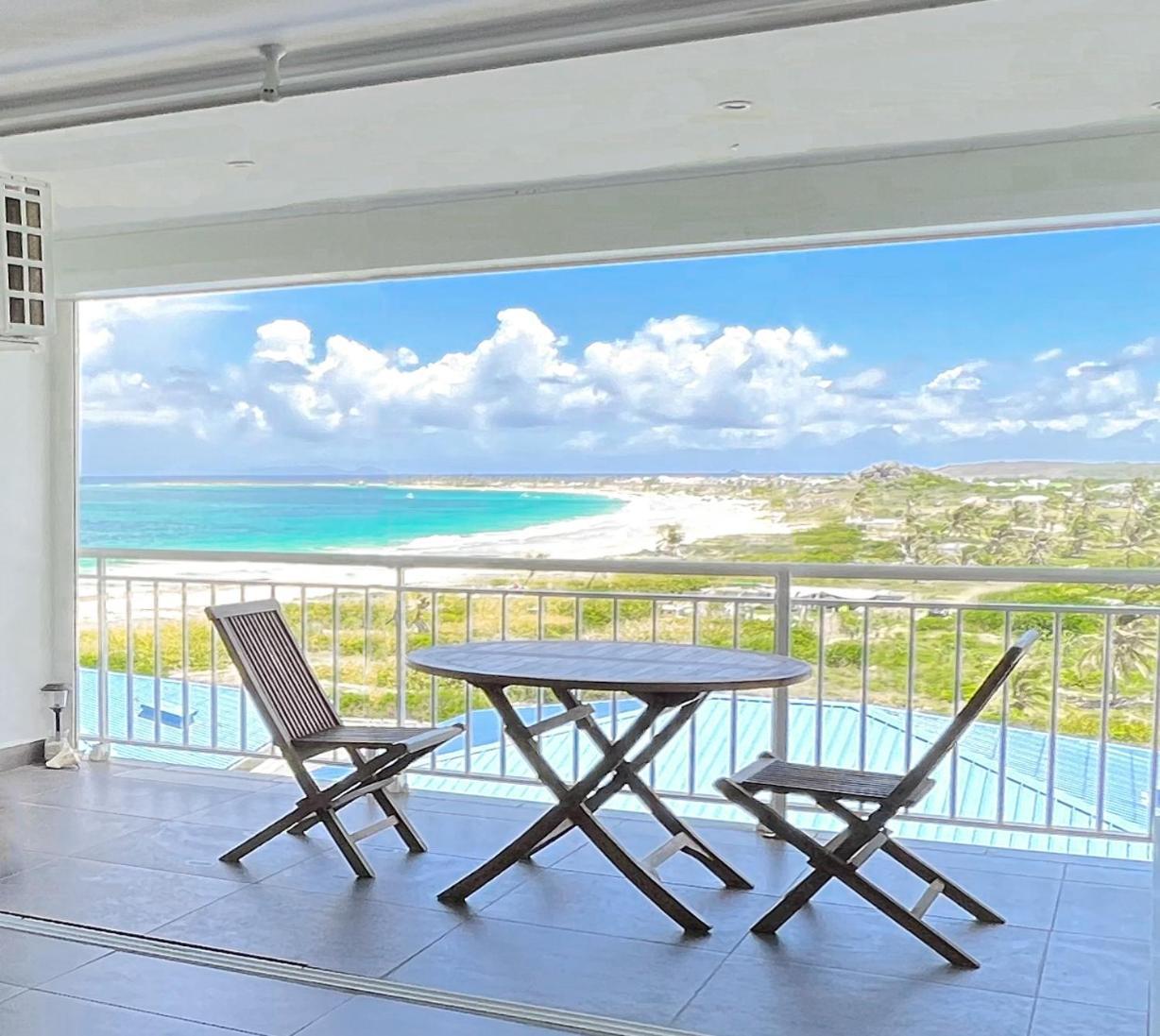 Top Floor Unit 520 Ft2 - 48 M2 With Stunning Dominant View On Ocean, St Barth, Orient Bay Lejlighed Cul de Sac Eksteriør billede